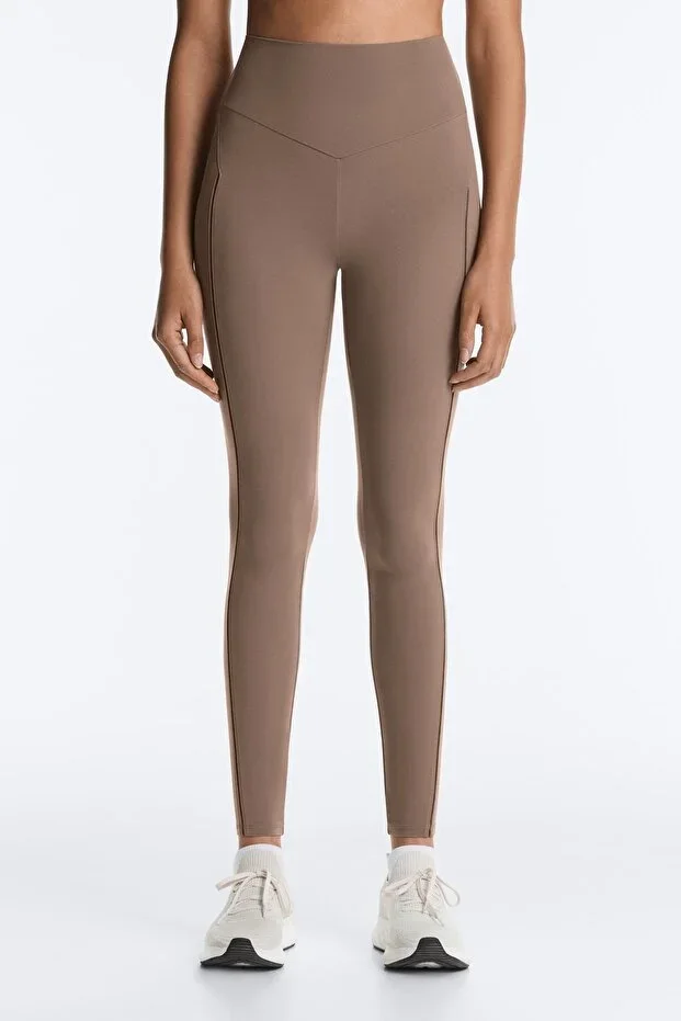 Oysho High rise Comfortlux lace ankle length leggings