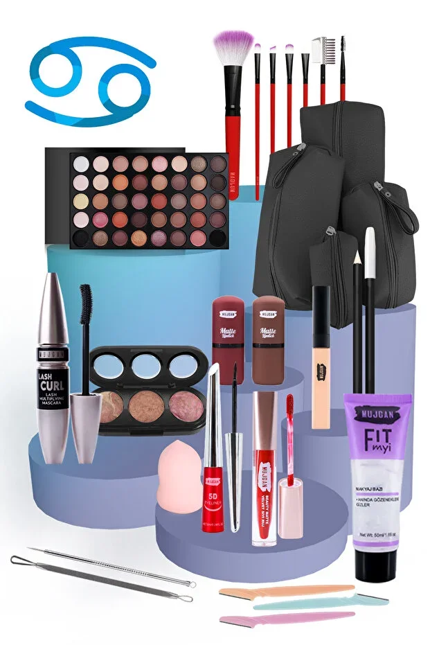 Cancer Zodiac Sign Special Makeup Set White Set