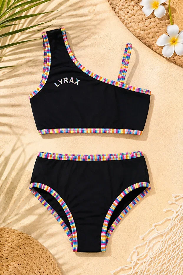 Lyrax Printed Girls' Bikini Set