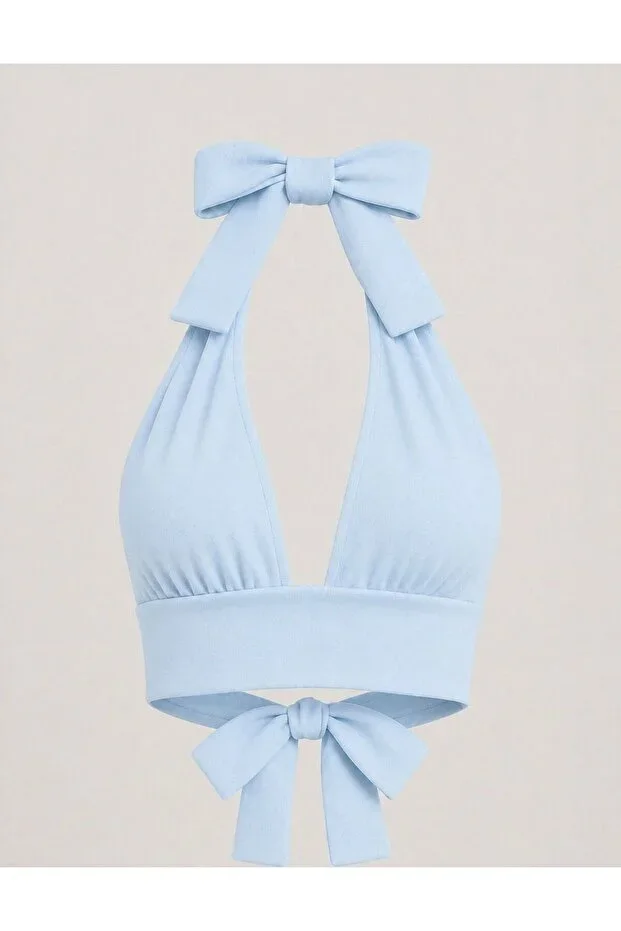 Women's Tie-Neck Crop Bustier