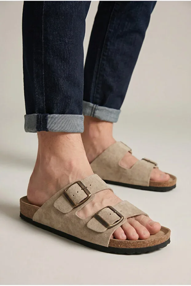 Pc-7543 Anatomical Double Strap Men's Arizona Casual Slipper