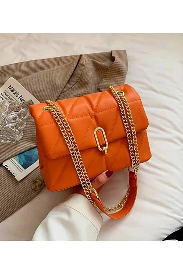 Women's Orange Shoulder Bag