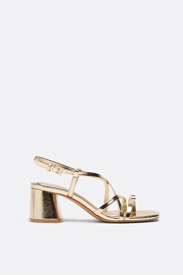 Multi-strap heeled sandals