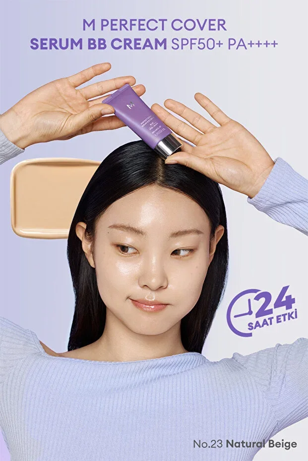 Anti-aging Care and Brightening Appearance M Perfect Cover Serum BB Cream SPF50+/PA++++ No:23
