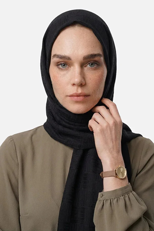 Noria Pattern Ayrobin Jacquard Shawl