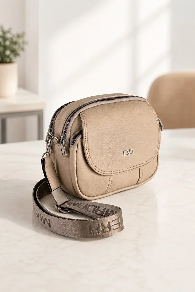 Vona Bags Women's Crossbody Shoulder Bag Mv028 Mink