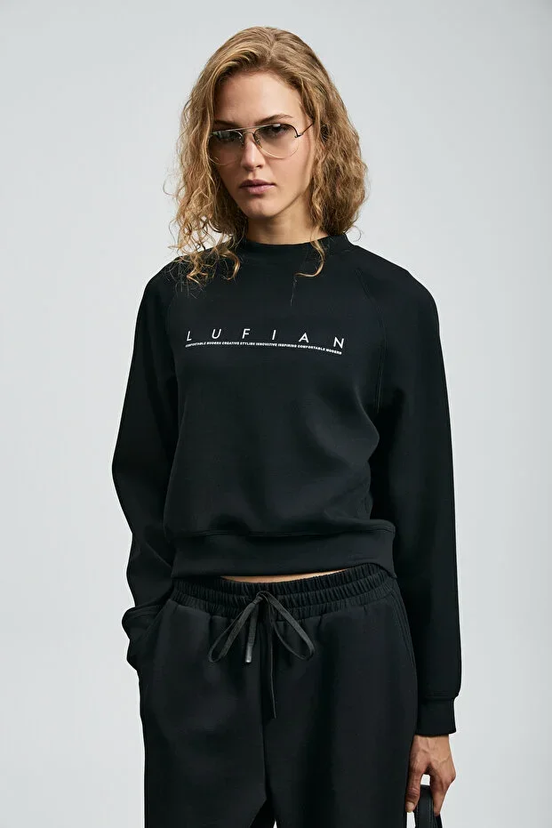 Adriana Women's Knit Sweatshirt Black