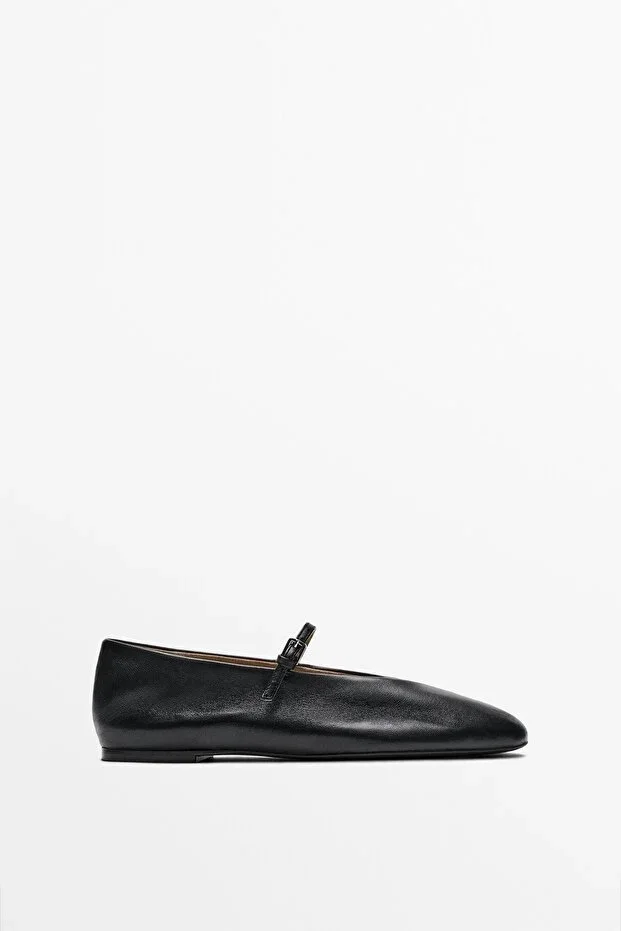 Soft leather ballet flats
