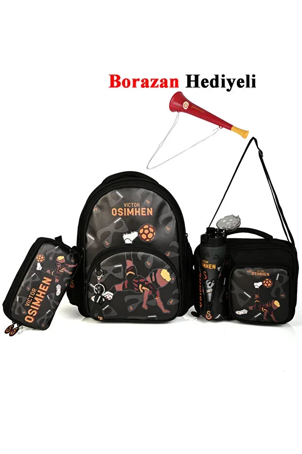 Victor Osimhen 4-Piece School Set (Backpack + Lunch Bag + Pencil Case + Water Bottle)