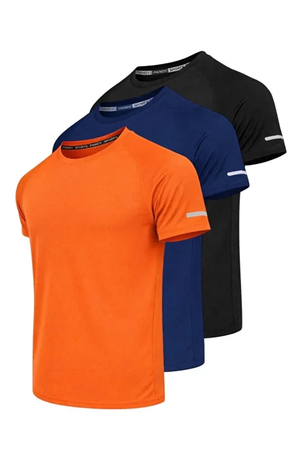 3-Pack Athletic Tech T-Shirt with Quick Dry Feature