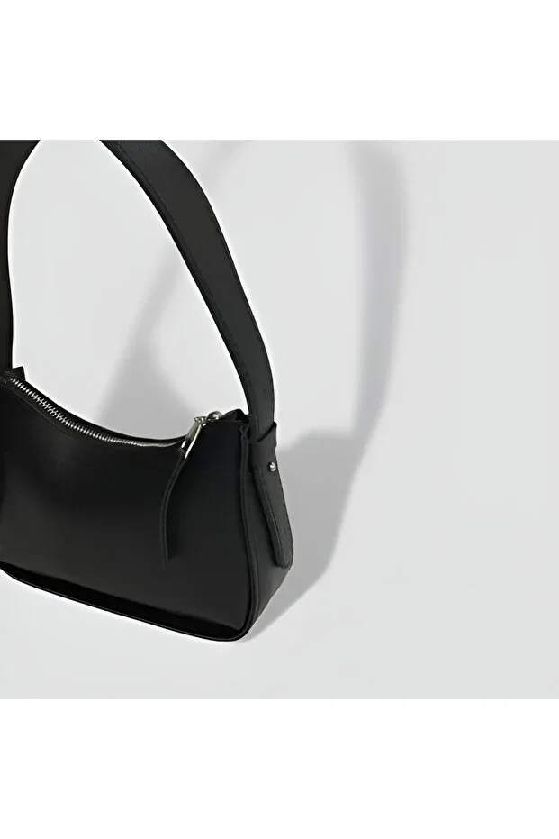 Black Women's Baguette Handbag
