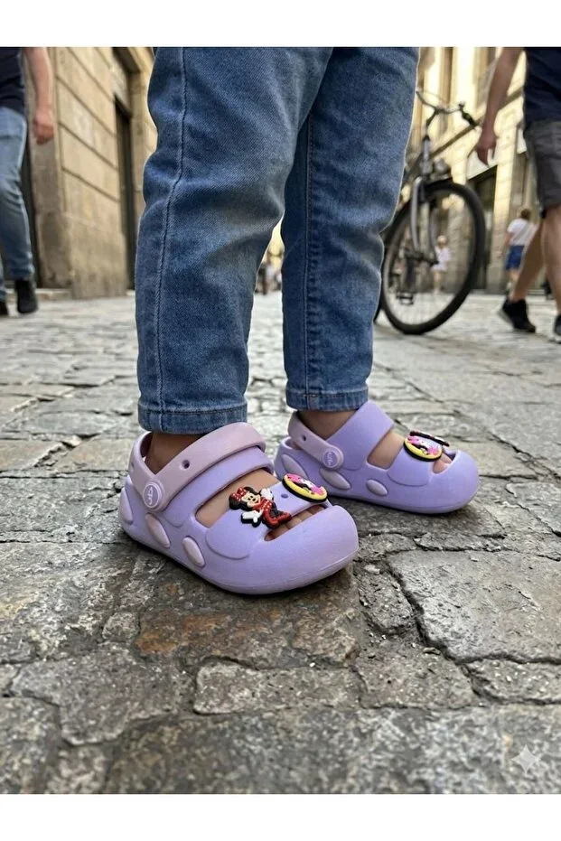 Baby Girl Sandals Slippers Ultra Soft Flexible Non-Slip Sole Figurine Summer Model