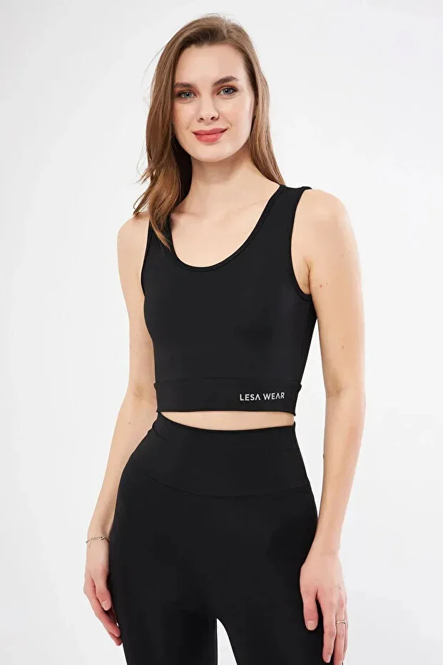 Halter Neck Sports Bra Crop Top