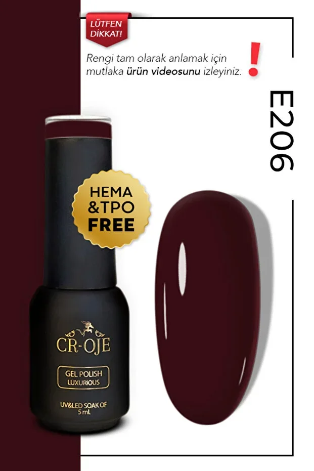 CROJE KALICI OJE E206 - Dark Burgundy (5 ML)