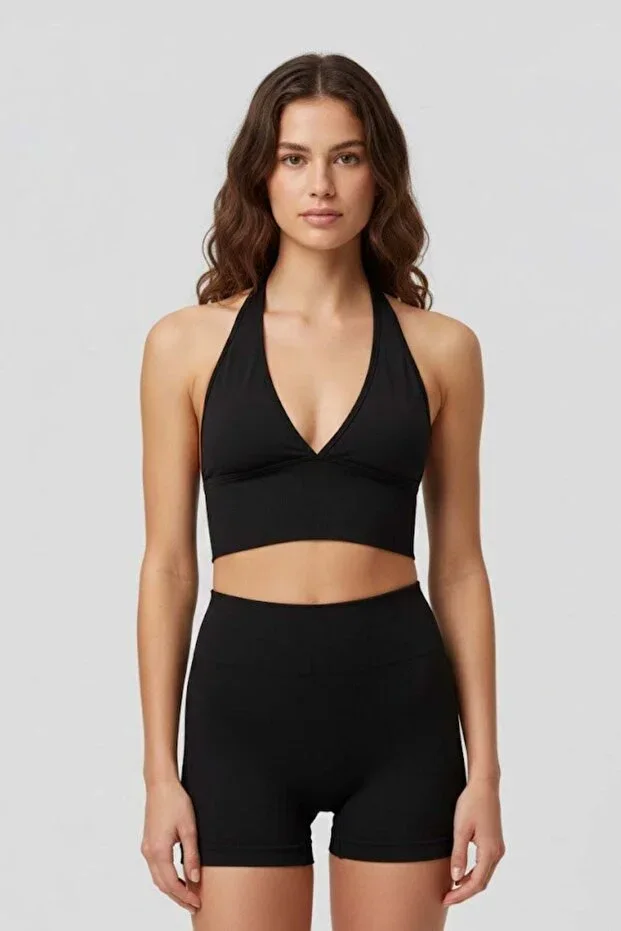 Seamless Halter Sports Bra