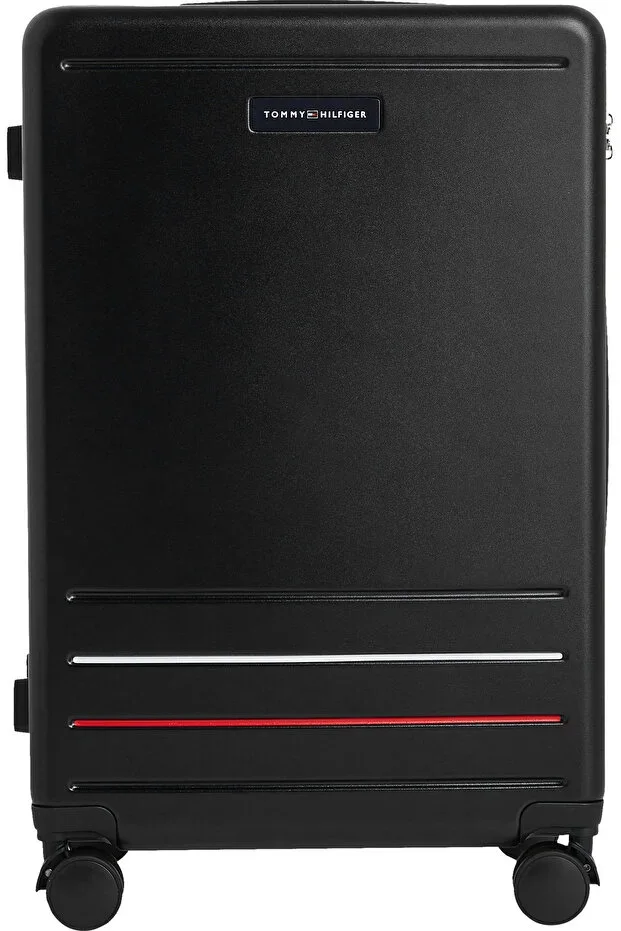 Black Hard Suitcase with Handle TH MEDIUM SUITCASE