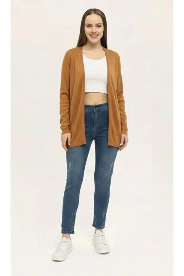 Women's Short Thin Knit Cardigan – Relaxed Fit, Chic and Lightweight