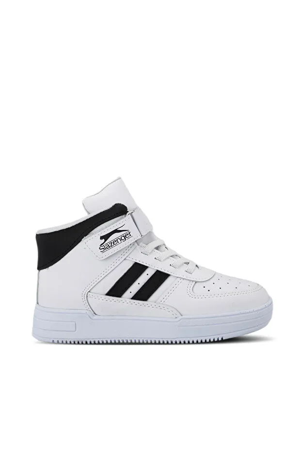 NICOLA I Kids Velcro White / Black Casual Sneakers
