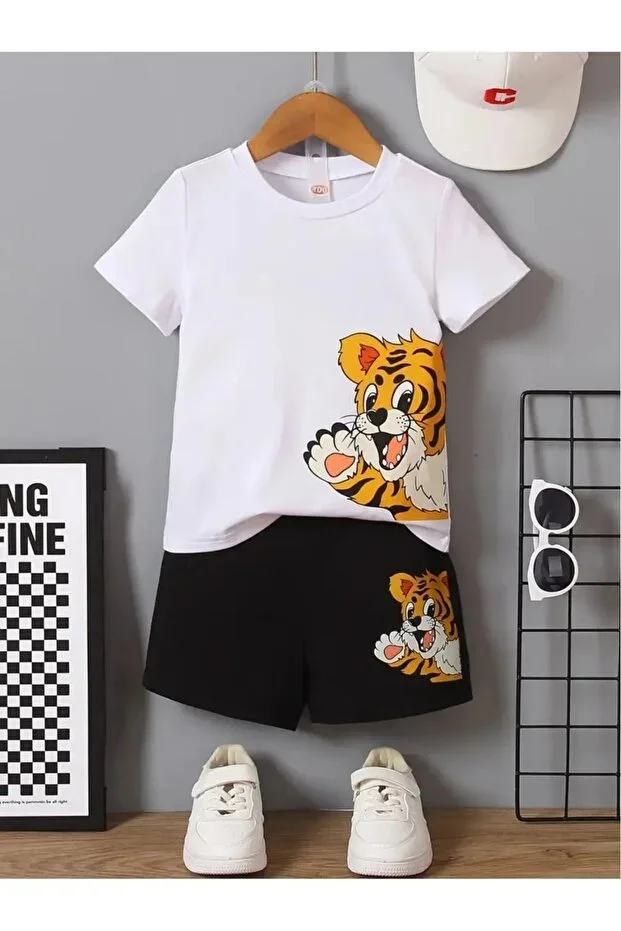 Side Tiger New Print Top and Bottom Set 4 years/13 years