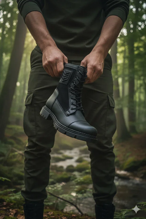 Moskova High Quality Black Suede Boot Men's Daily Military Boot Cold and Waterproof