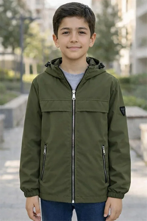 Boys Nova Fabric Hooded Seasonal Jacket MM0014