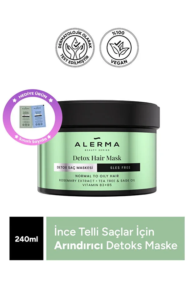 Detox Sulfate-Free Hair Mask for Fine and Oily Hair 240 ml
