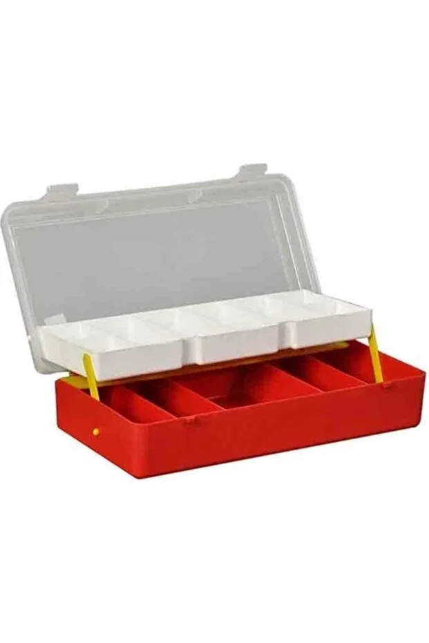 Transparent Lid Shelved Fisherman's Gear Organizer