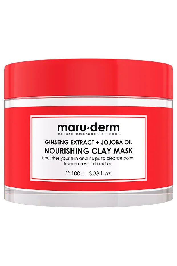 Clay Mask | Ginseng Extract + Jojoba Oil Nourishing Clay Mask 100 ML | All Skin Types | Vegan