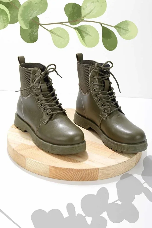 Khaki Women's Boots & Booties K02792070109
