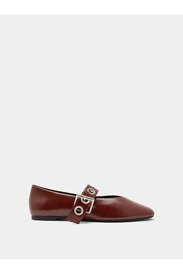 Stud Detail Ballet Flats