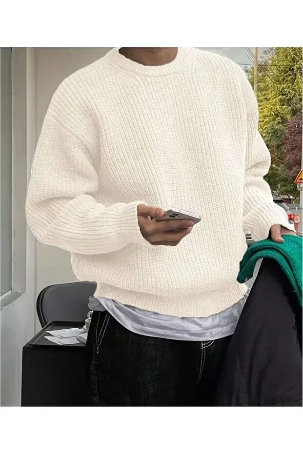MEN'S KNIT SWEATER BICYCLE COLLAR BTK