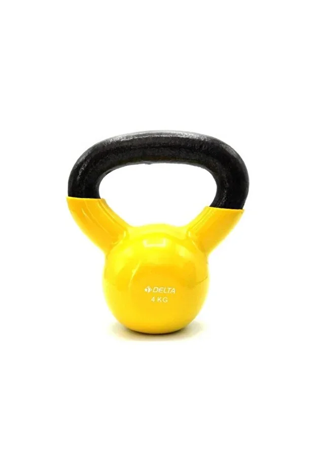 4 Kg. Kettlebell Type Yellow Iron Dumbbell - Kettlebell