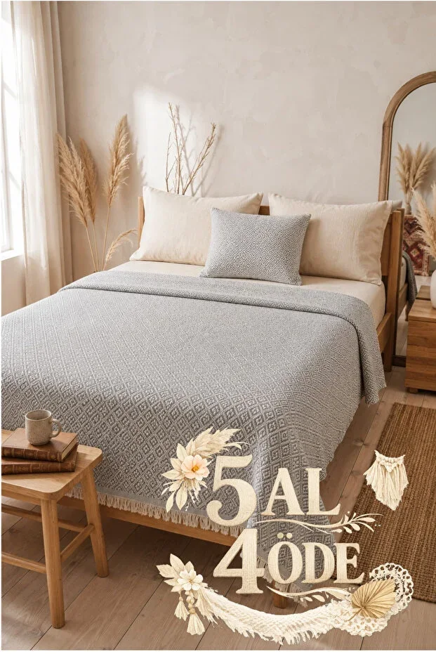 Woven Pike Double 200x220 Multipurpose Bohemian Bedspread
