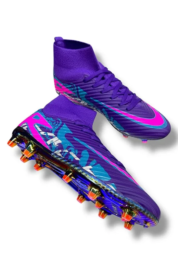 615 Phantom Special Sole Colored Sock Football Boots Purple
