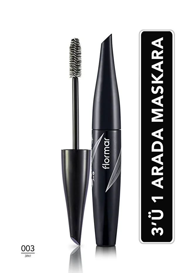 Flormar Volumizing 3 Effect 1 in Mascara (Black) - Spider Lash Mascara - 003 - 8690604110667
