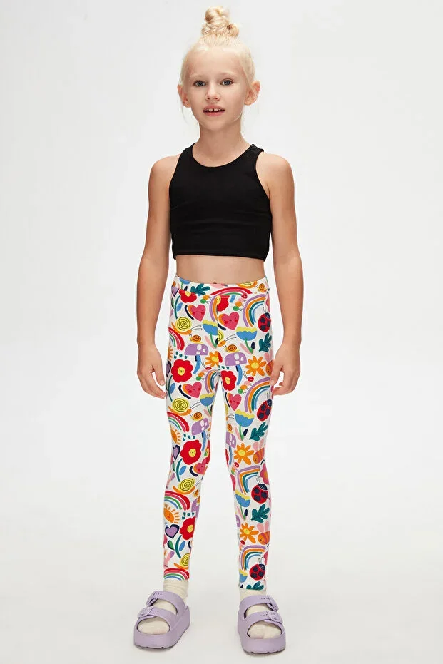 Little Friends Girls Printed Summer Tights