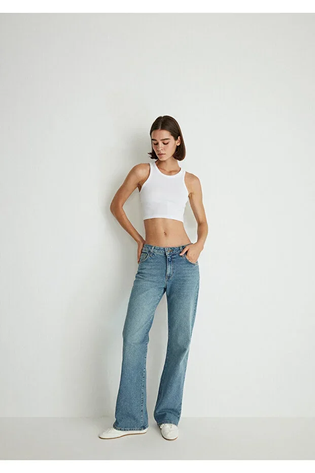 Mavi Ibiza Real Blue Shadowed Light Jean Pants 1010530-88460