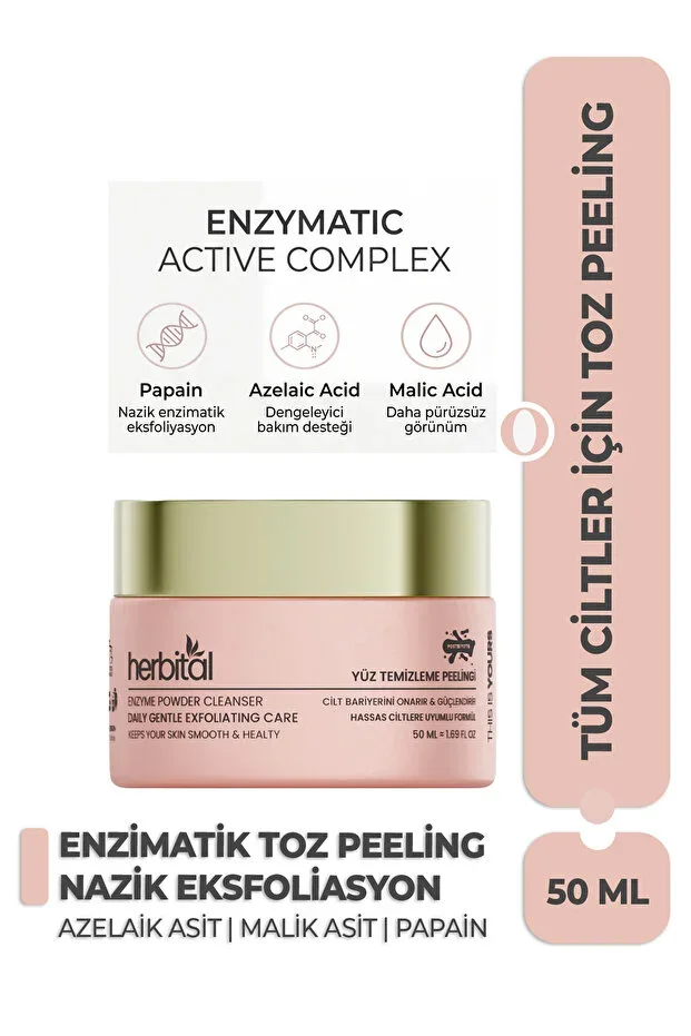 Enzymatic Powder Peeling – Granule-Free Exfoliation with Papain, Postbiotic & Azelaic Acid | Smooth Skin