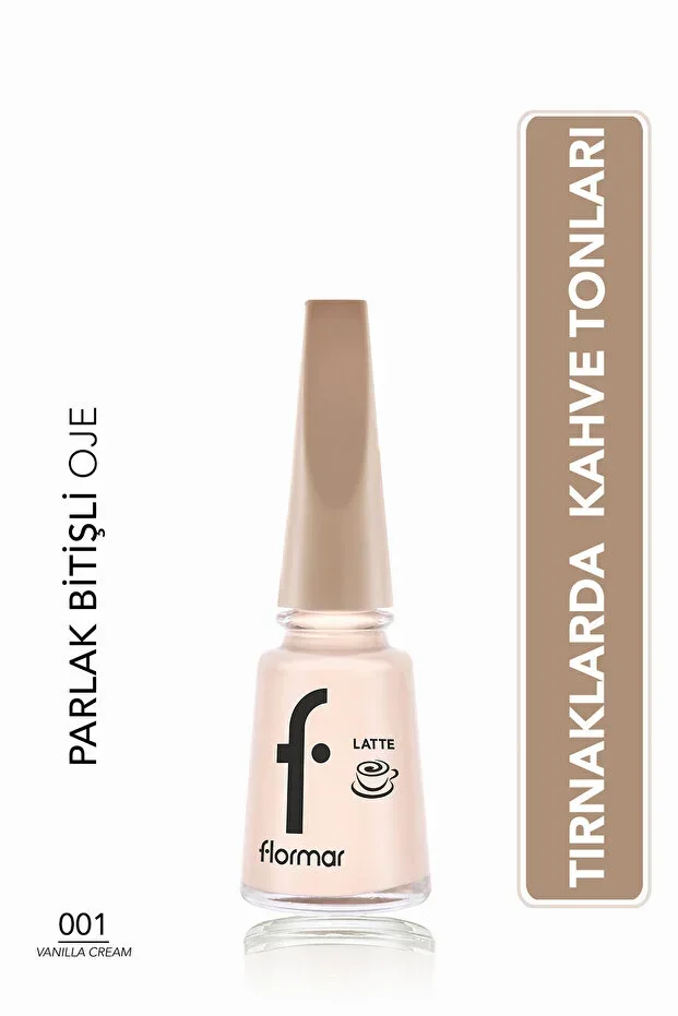 Latte High Pigment & Shiny Finish Coffee Toned Nail Polish