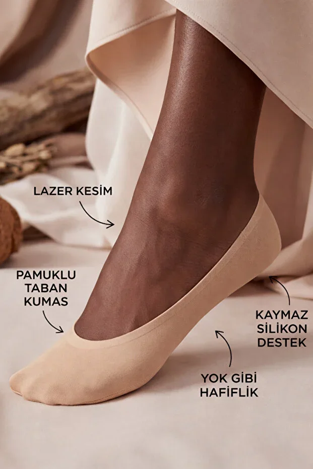 Women's Invisible Ballet Socks Nude