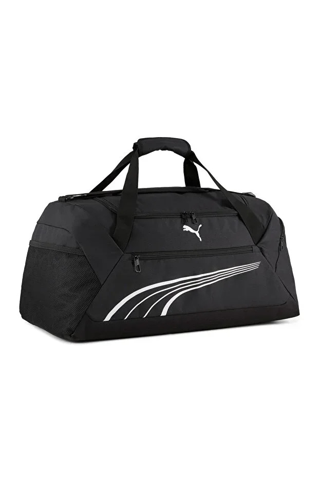 Puma Fundamental Medium Sport Unisex Black Casual Style Sports Bag 09118901