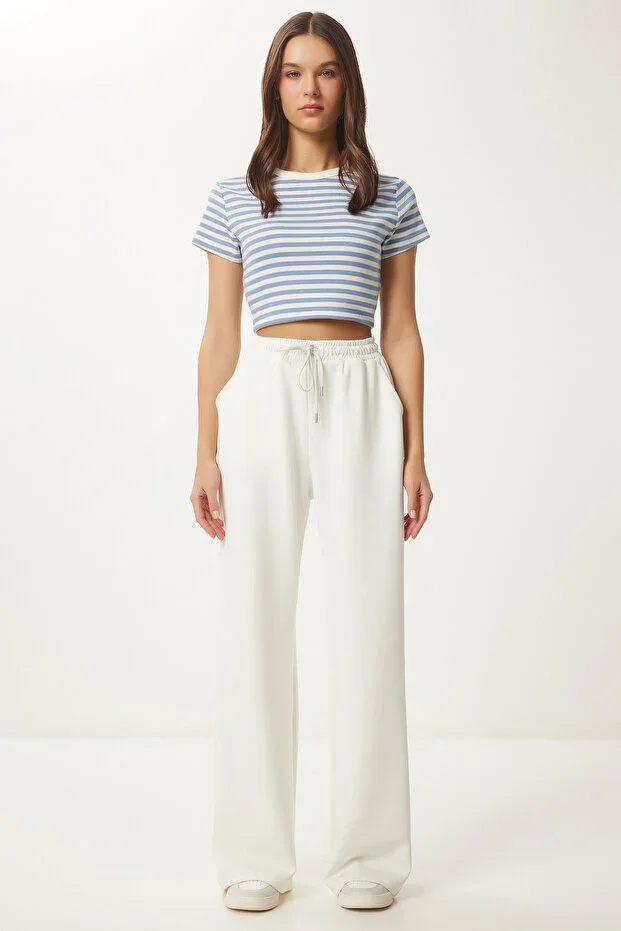 Wide Leg Modal Sweatpants EKRU LUB0070