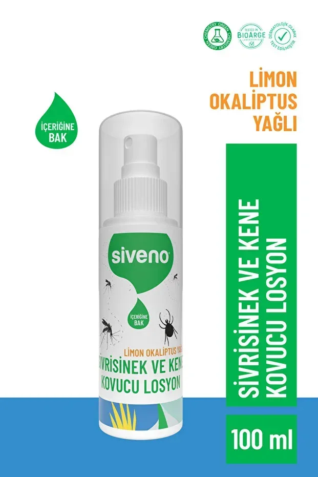 Siveno Mosquito and Tick Repellent Spray Lotion Herbal For All Body Family Size 100 ml
