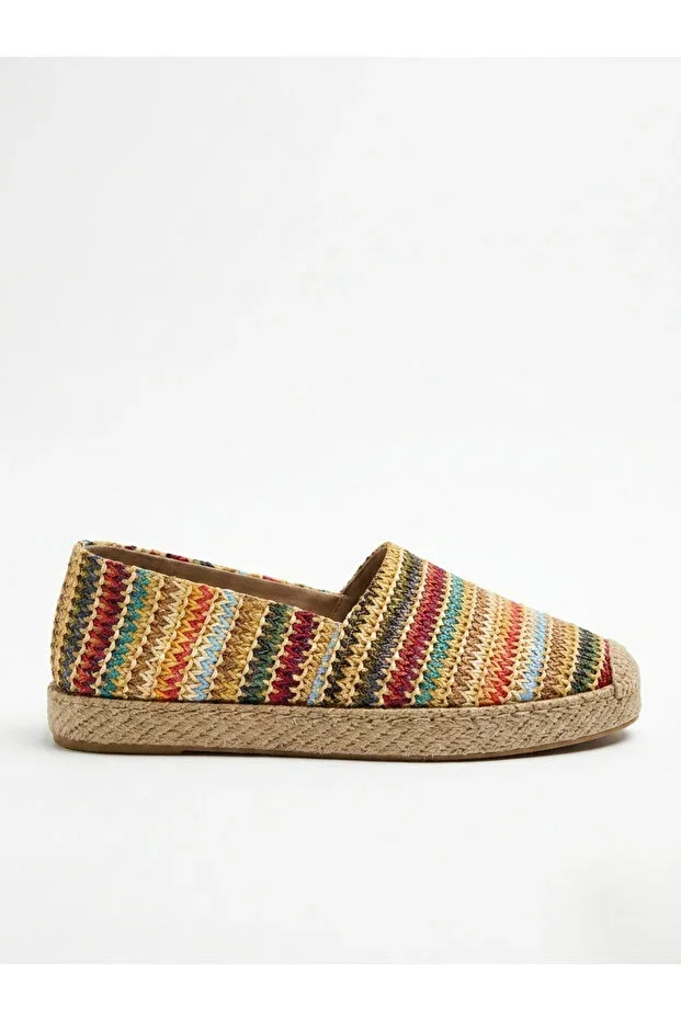 Serra Straw Large Size Women's Espadrille 41-45