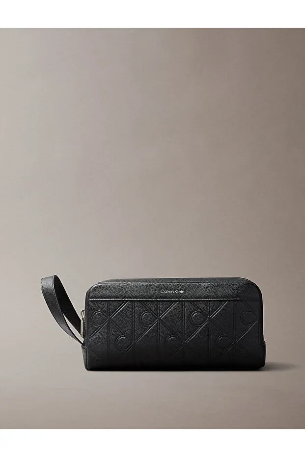 Men's Emblem Aop Emboss Handbag
