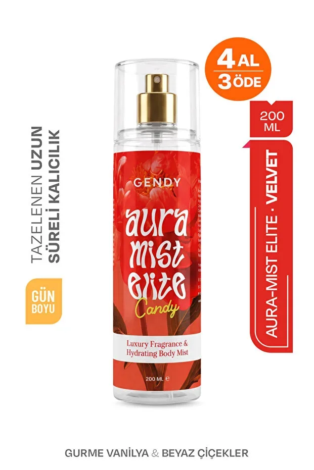 Aura Mist Elite - CANDY Body Mist, Perfumed Body Spray 200 ML
