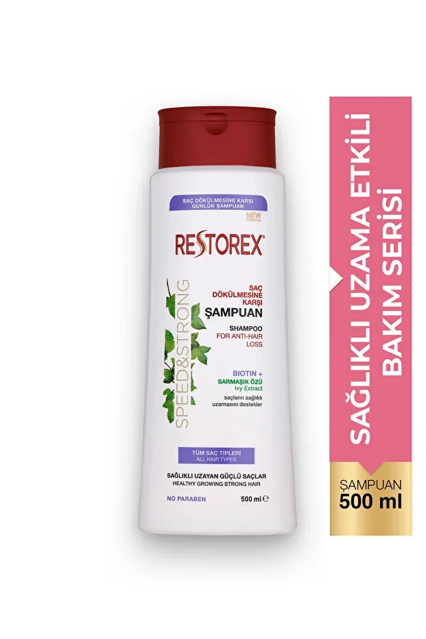 Speed Strong Anti-Hair Loss Shampoo 500 ml - With Ivy Extract, Healthy Growth, Anti-Hair Loss