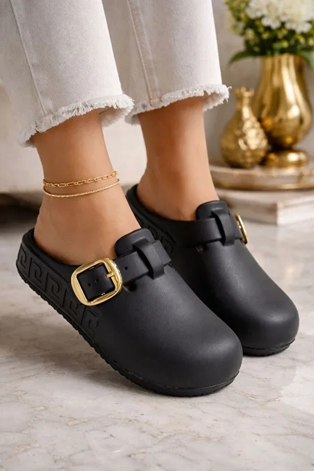 Closed-Front Anatomical Soft Daily Clog Slippers with Massage Sole
