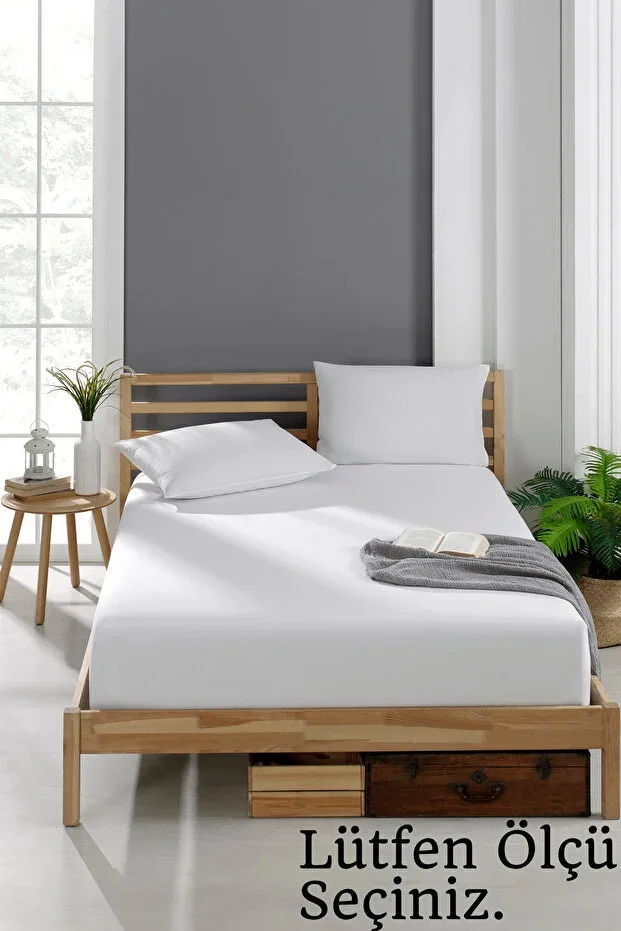Akfil Fabric Elastic Fitted Sheet Set with Pillowcase