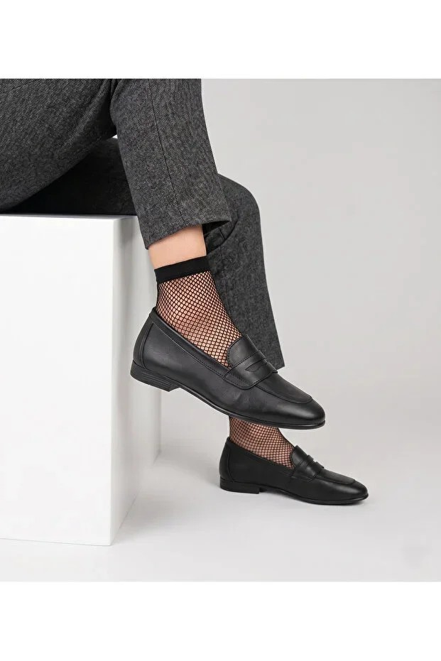 Genuine Leather Daily Orthopedic Loafer Shoes with Removable Insole
